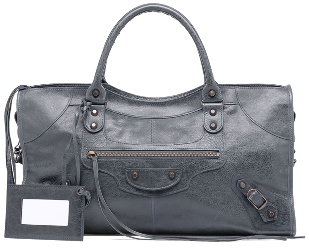 balenciaga classic town bag anthracite with outside pocket