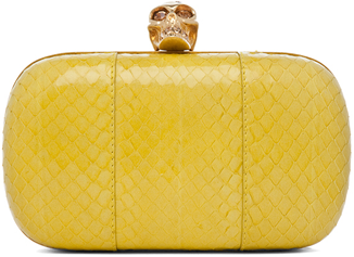Alexander-McQueen-Whips-Classic-Skull-Box-Clutch-in-Bright-Yellow-1