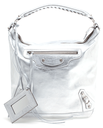 Balenciaga-Classic-Day-Leather-Bag-silver-1