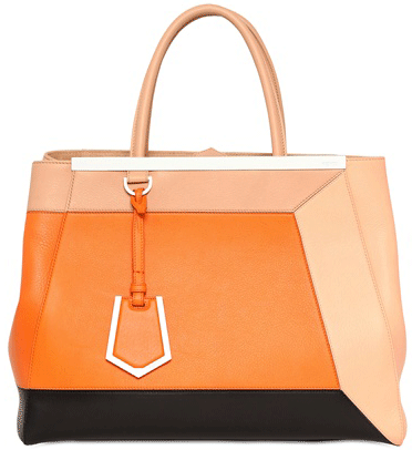 Fendi-2jours-Color-Blocked-Leather-Bag