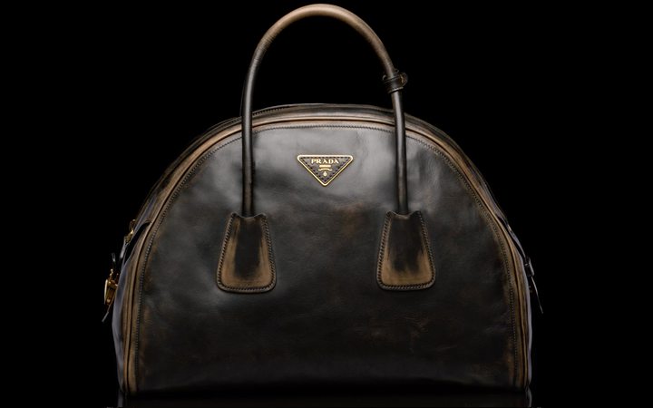 Prada-Vintage-calf-leather-top-handle-bag-in-black-2