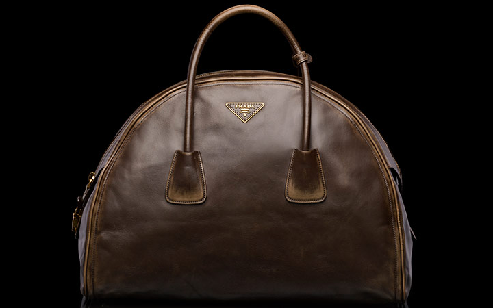 Prada-Vintage-calf-leather-top-handle-bag-in-coffee-1