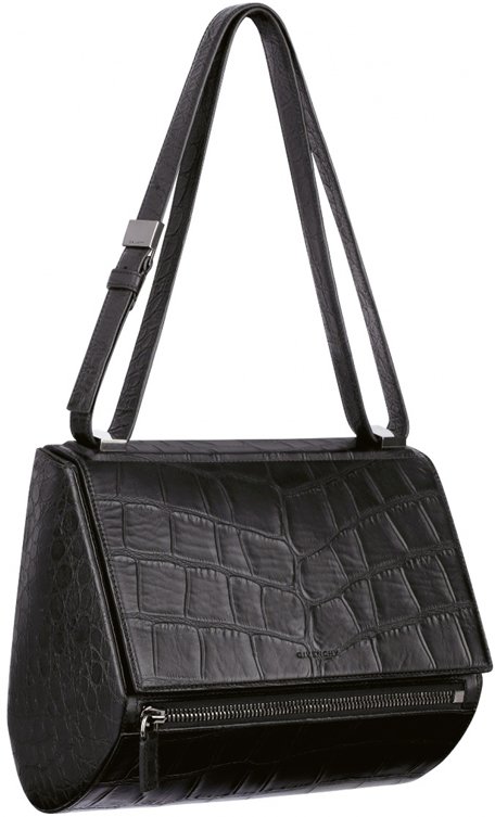 Givenchy-Medium-PANDORA-new-bag-in-black-crocodile-style-calfskin-leather-1