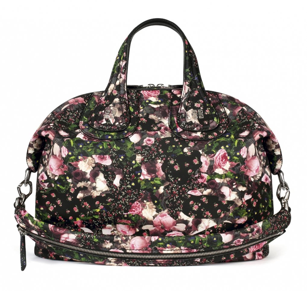 Medium Nightingale bag in roses camouflage print nappa leather
