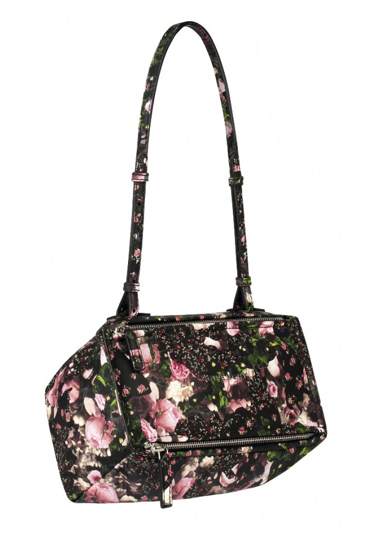 Mini Pandora bag in roses camouflage print nappa leather