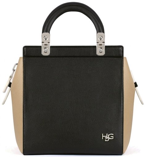 Small-HOUSE-DE-GIVENCHY-bag-in-black-beige-and-ivory-grained-leather-1