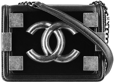 Chanel-Lambskin-flap-bag-with-clasp-black-1