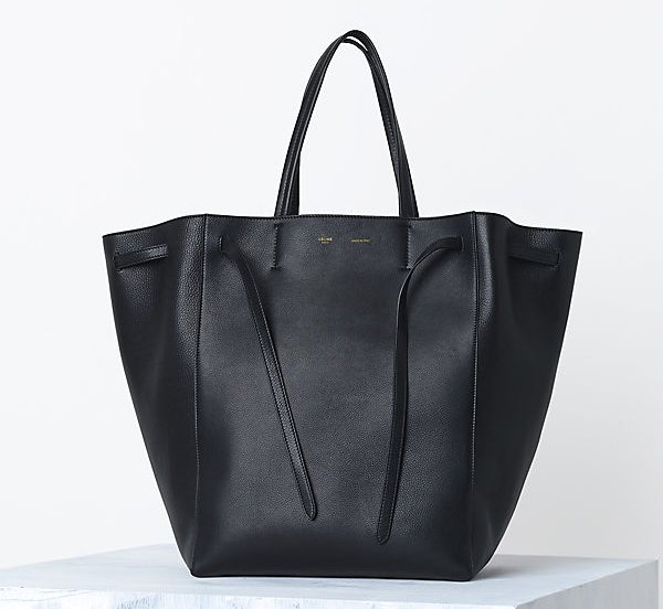 Celine-Cabas-Phantom-handbag-in-Supple-Calfskin-Black