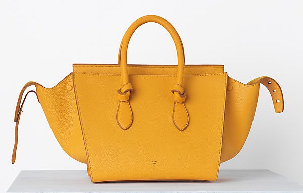 Celine-Tie-handbag-in-Crisped-Calfskin-Saffron