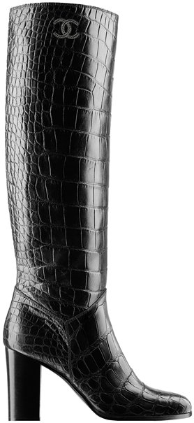 Chanel-Alligator-High-Boots-With-85MM-Heel