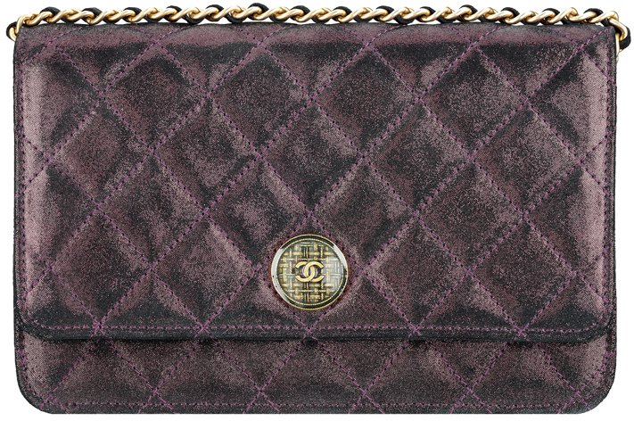 Chanel-Wallet-On-Chain-In-Iridescent-Lambskin-And-Tartan-Button