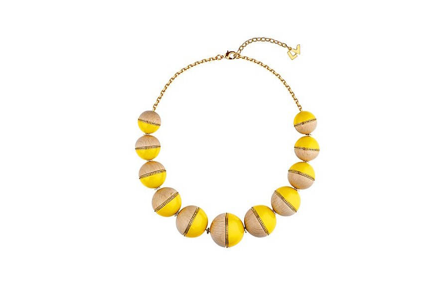 Louis Vuitton Yellow Wooden Necklace