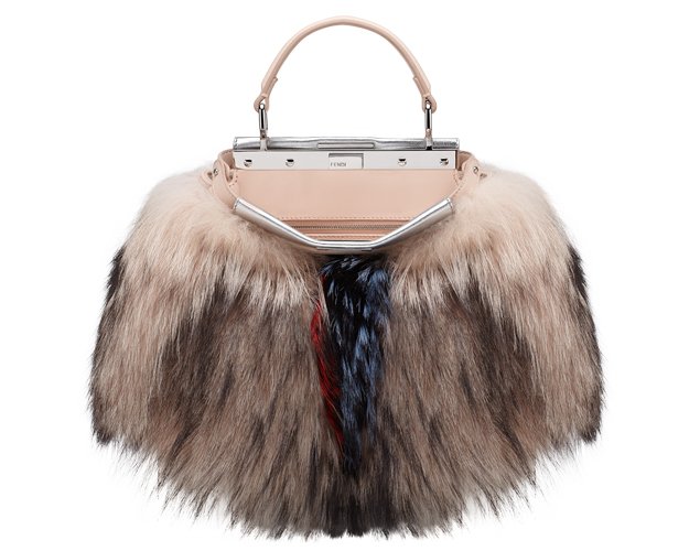 FENDI Peekaboo Fur Mini Bag | Bragmybag