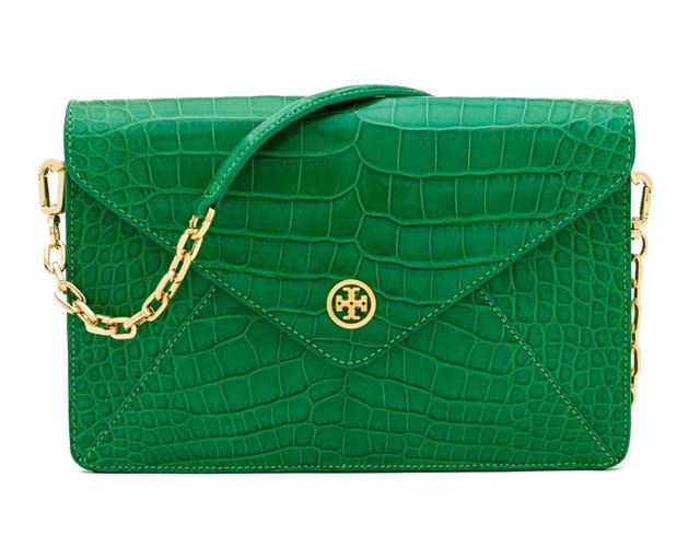 Tory Burch Robinson Double Zip Tote in Alligator Leather