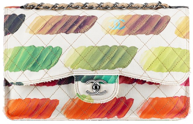 Chanel-Canvas-Flap-Bag-with-Colorful-Paint-Palette-Print