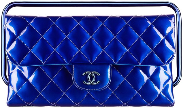 Chanel-Metallic-Clutch-Bag-with-Handle