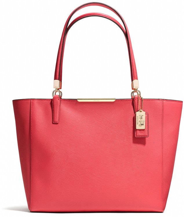 The Elegant Red Tote - Coach Madison East West | Bragmybag