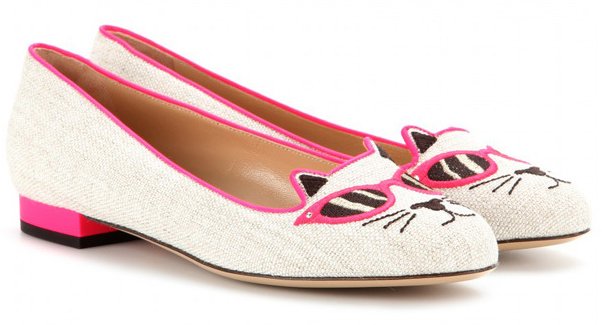 Charlotte-Olympia-Sunkissed-Kitty-Canvas-Slippers