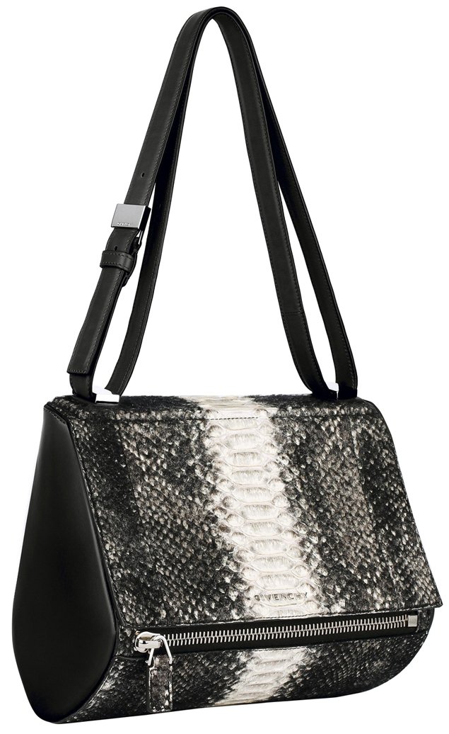 Givenchy-Medium-black-and-white-shearling-python-Pandora-Box-bag
