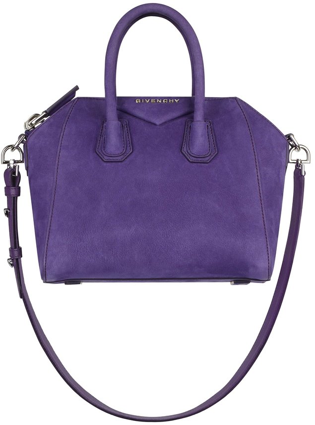 Givenchy-Mini-purple-nubuck-Antigona-handbag