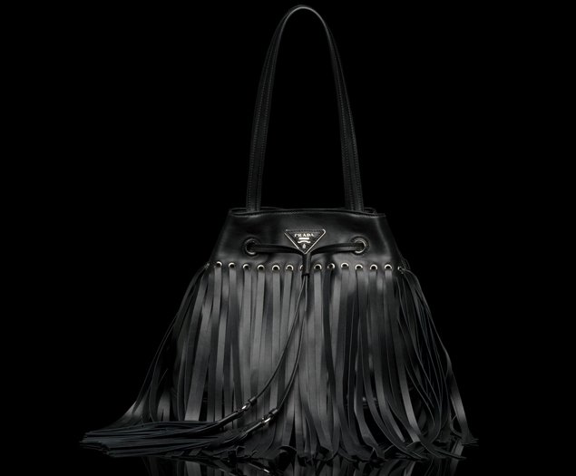 Prada-Fringed-Studded-Leather-bucket-bag-black