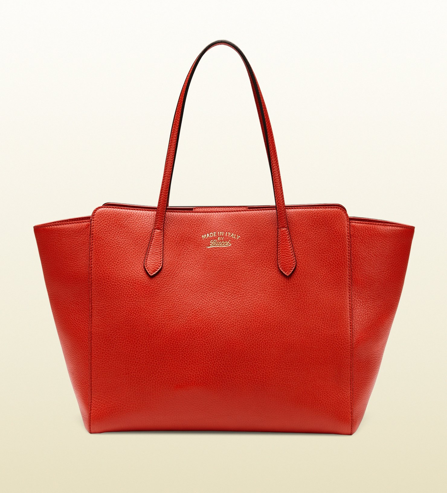 gucci swing leather tote