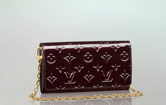 Sarah Chain Wallet Rose Angelique Woc Pink Monogram Vernis Leather Shoulder  Bag