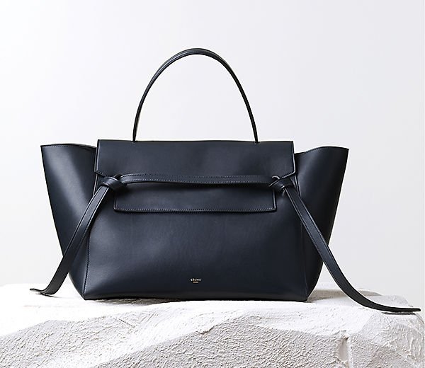 Celine-Belt-Bag-Handbag-Navy-Blue-Natural-Calfskin