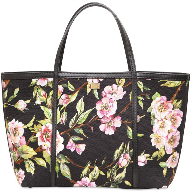Dolce & Gabbana Floral-Print Canvas Tote Bag