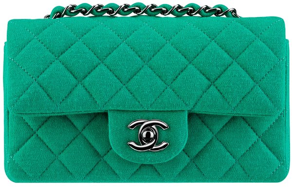 Chanel-Classic-Bag-Jersey-green