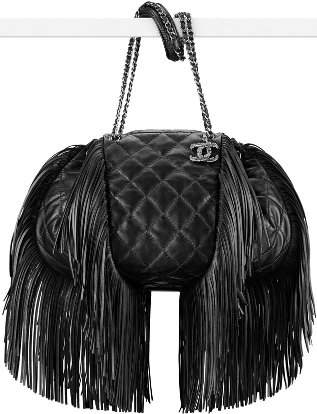 Chanel-Drawstring-Flap-Bag-With-Fringes