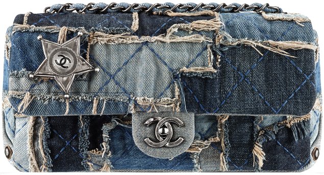 Chanel-denim-patch-work-flap-bag-with-stars