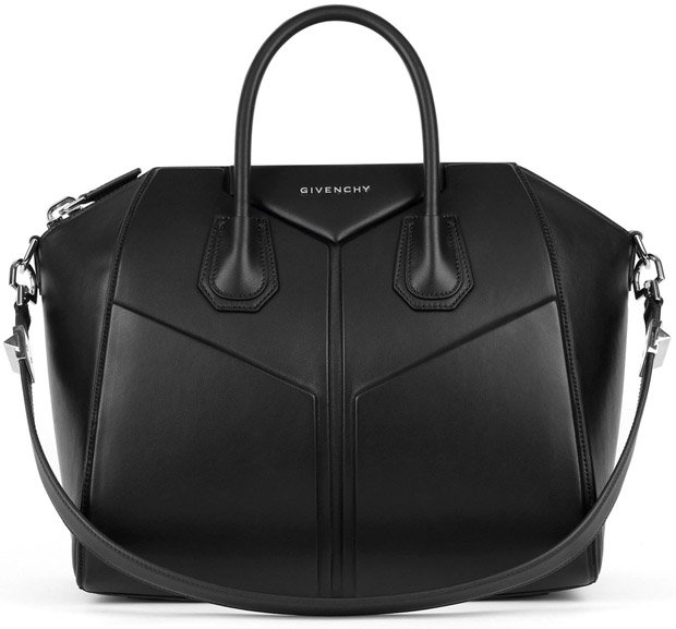 Givenchy-Black-smooth-leather-with-3D-effect-Antigona-bag