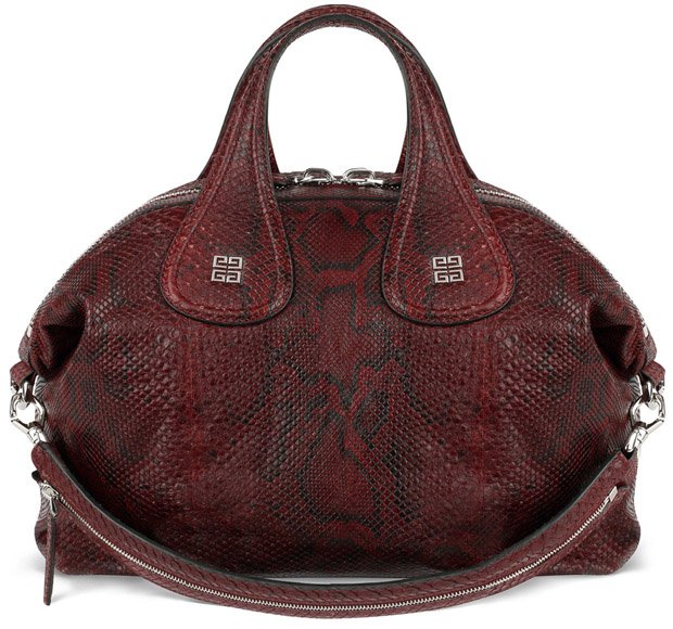Givenchy-Oxblood-red-python-Nightingale-bag
