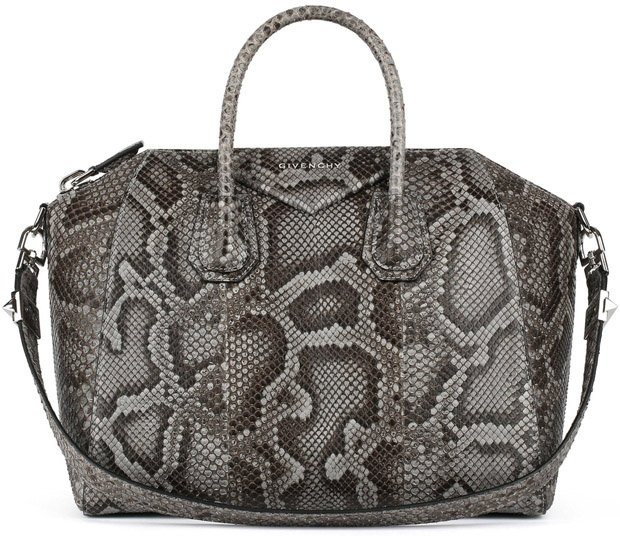Givenchy-Pearl-grey-python-Antigona-bag
