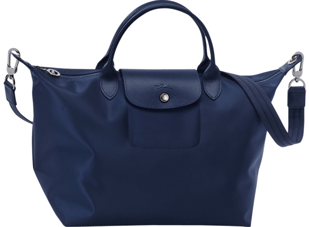 Longchamp-Le-Pliage-Neo-Bag-blue