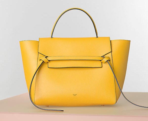 Celine-Sunflower-Yellow-Belt-Tote-Bag