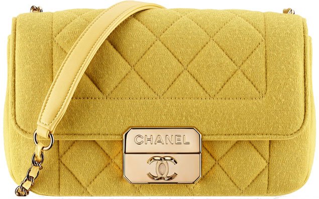 Chanel-jersey-flap-bag-yellow