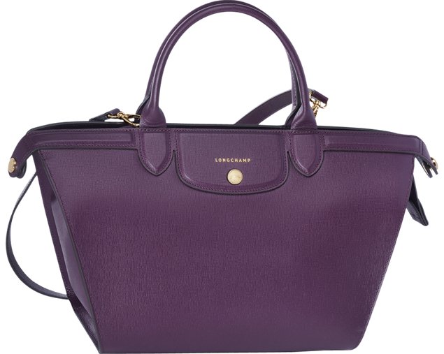 Longchamp-Le-Pliage-Heritage-Tote-Purple