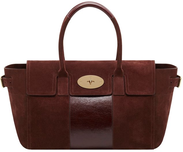 Mulberry-Bayswater-Buckle-Bag-Oxblood-Suede-With-Calf-Stripe