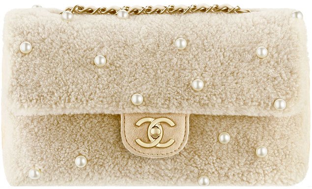 chanel-shearling-flap-bag-in-beige-with-pearls