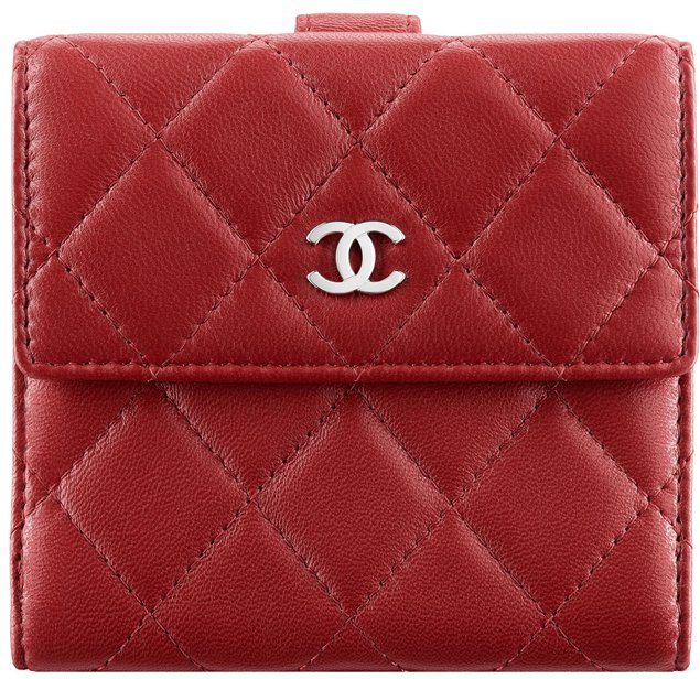 Chanel-Small-Flap-Wallet-Red
