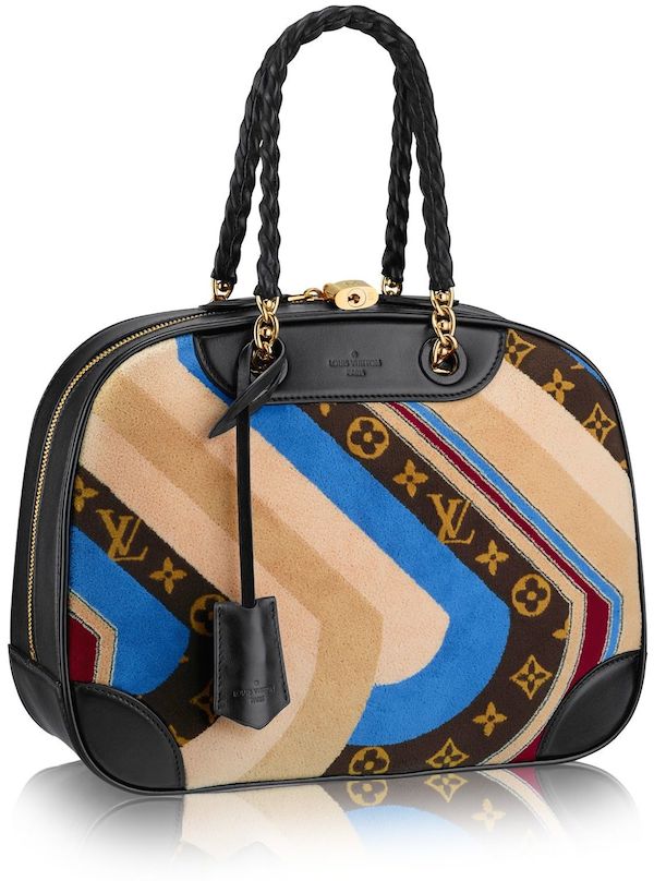 Louis Vuitton Multicolor Velour Bowling Vanity Tuffetage Bag QJBDPF4HMB002