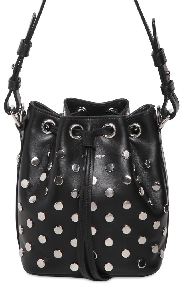 Saint Laurent Emmanuelle Studded Bucket Bag | Bragmybag
