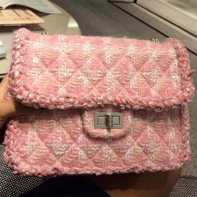 Chanel-Tweed-Pink-Flap-Bag