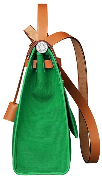 Hermes-Herbag-Zip-Bag-Green-3