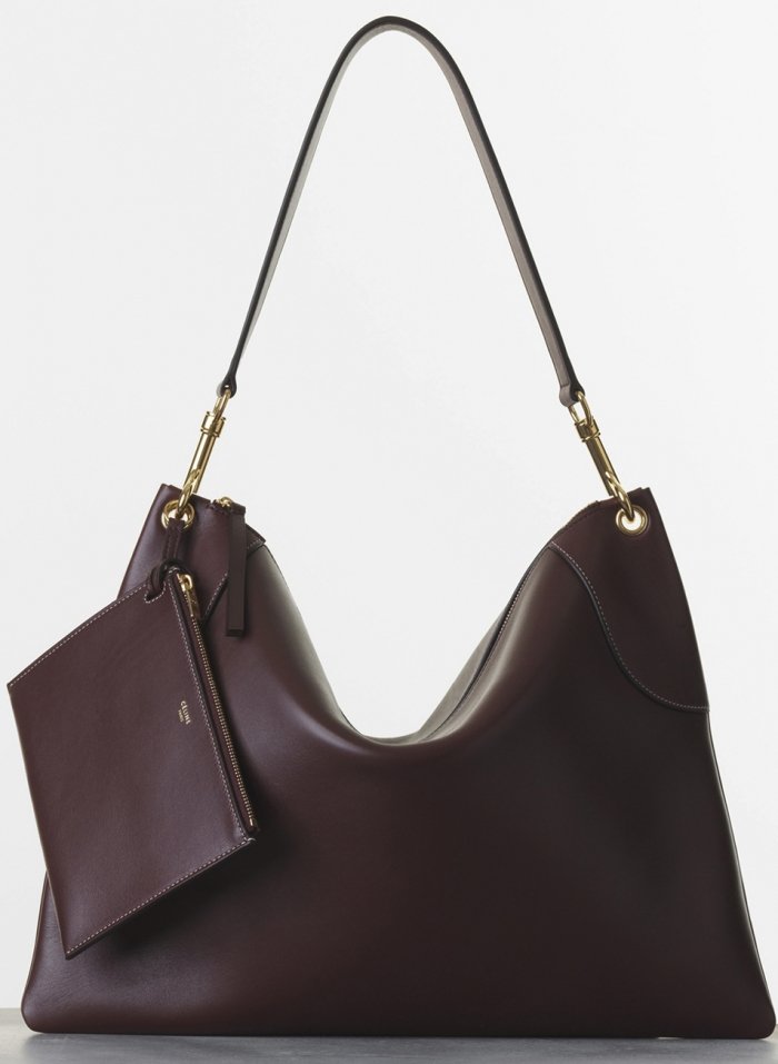Celine-Flatbag-with-Pouch-in-Burgundy-Natural-Calfskin