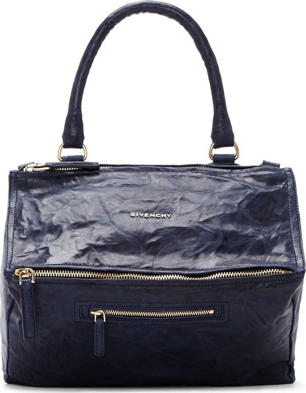 Givenchy-Midnight-Blue-Pepe-Leather-Pandora-Medium-Bag