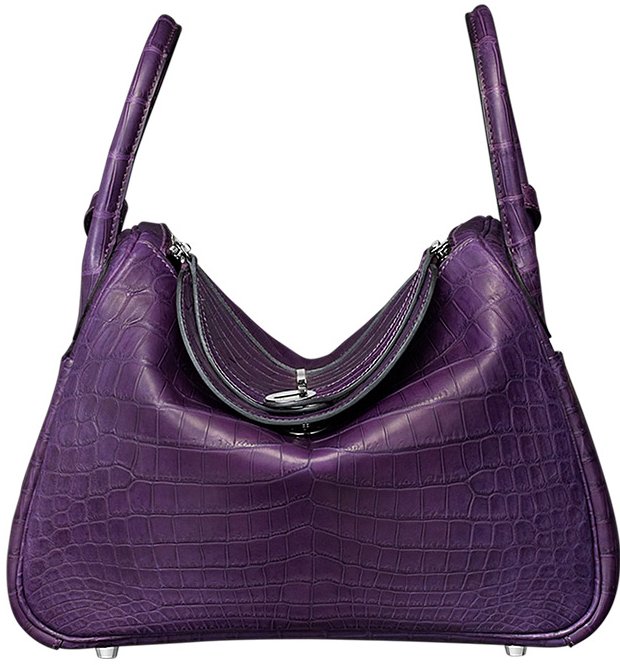 lindy hermes purple bag