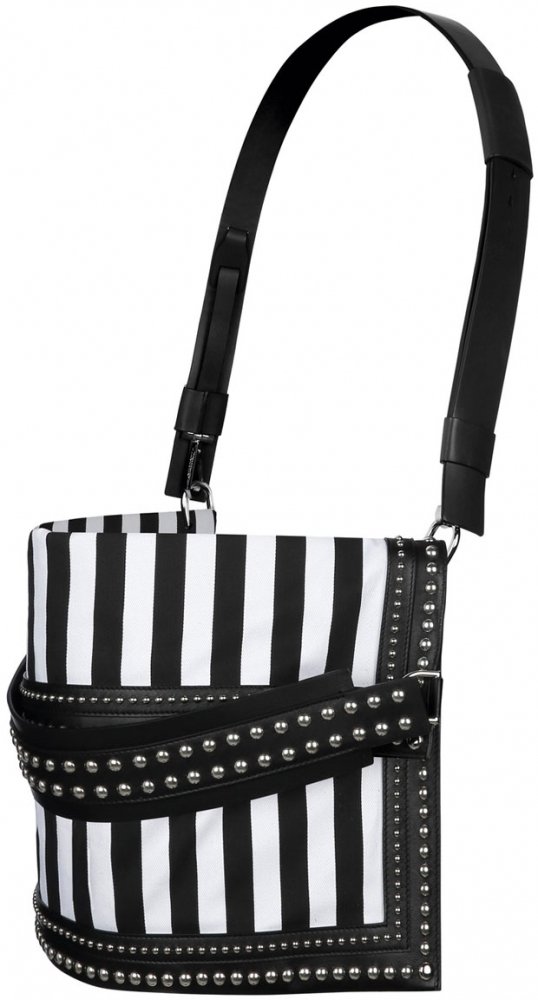 Givenchy-Postino-bag-flat-satchel-in-striped-canvas-and-studded-leather-frame
